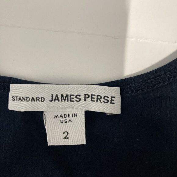 Standard James Perse Women's Dark Navy Blue Black Tank Top Size 2 - Picture 3 of 12